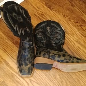 Roper Faux Leather Cowboy Boots